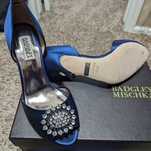 Navy blue with beautiful faux diamond stones